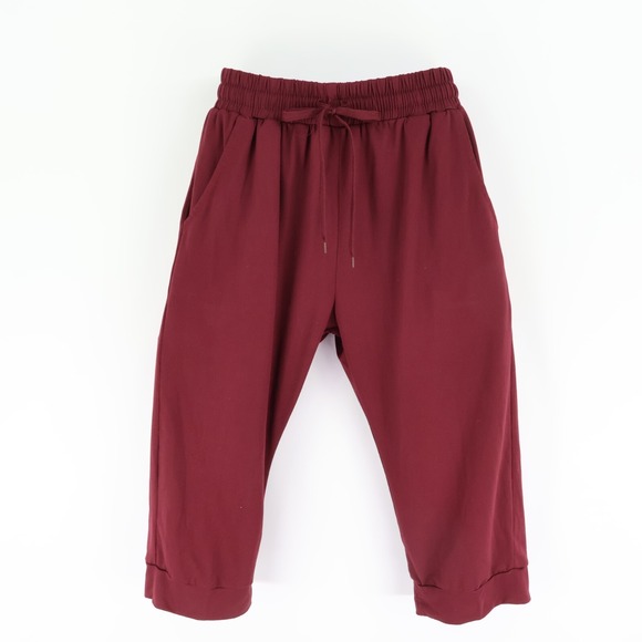 Real Essentials Pants - Real Essentials Pants Girls Size L Purple Elastic Waist Drawstring Pockets Soft